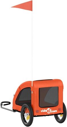 Фahrradanhänger для собак Оксфордська тканина та залізо 124x53x53 см Причіп для собак Oxford