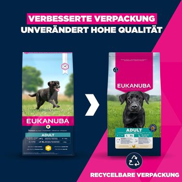 Сухий корм для собак великих порід Eukanuba Adult з куркою, преміум-клас, 15 кг
