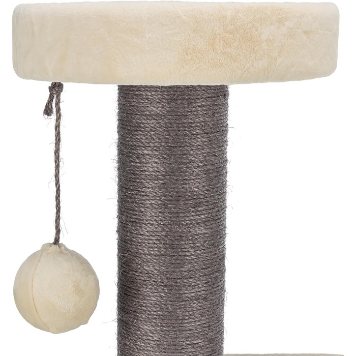 Дерев'яний будиночок для котів TRIXIE Marcello, 114 см, бежевий – багатоповерховий котячий будиночок з місцями для дряпання та іграми, стабільний та затишний