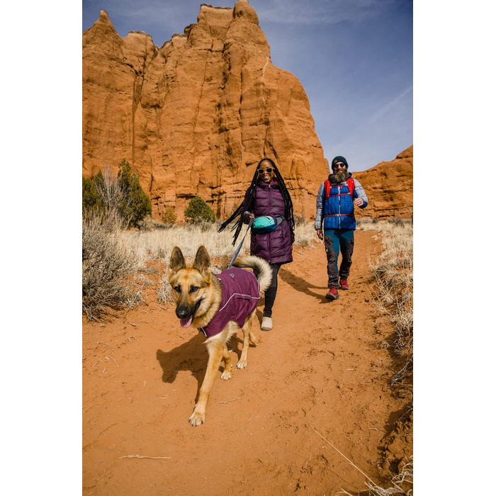 RUFFWEAR Overcoat Fuse: Куртка та шлейка для собак 2-в-1, з флісовою підкладкою, Purple Rain, X-Small