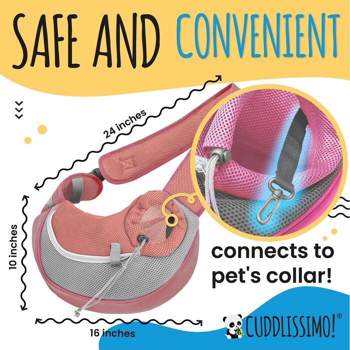 Сумка-переноска для тварин, м'яка, рожева/коричнева, до 4,5 кг (для собак, кошенят, Yorkie, Malteser, Chihuahua)