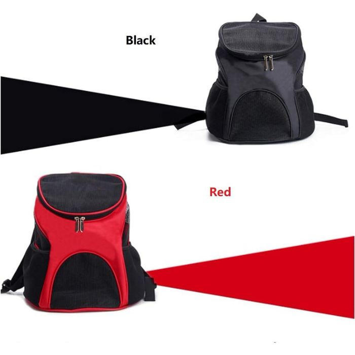 Рюкзак для собак і котів: переноска для тварин до 4 кг, ідеально для подорожей, походів та кемпінгу (червоний)