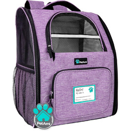 Рюкзак для кота та тварин PetAmi: зручний, дихаючий, для подорожей та кемпінгу (erikaviolett)