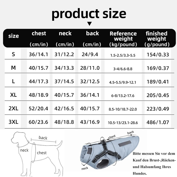 Водонепроникний зимовий одяг для собак, тепла куртка для собак, одяг для собак маленьких, середніх та великих порід, водонепроникний пуловер з безпечними світловідбиваючими смугами (Абрикосовий, M)