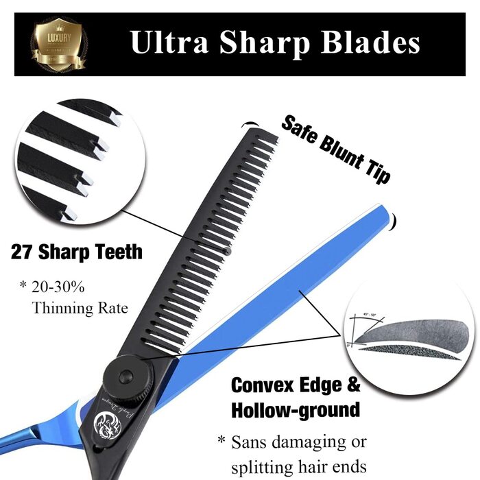 Професійні перукарські ножиці Purple Dragon 5.5 дюймів - набір для стрижки волосся для жінок та чоловіків
