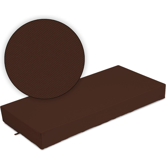 Лежанка для собак SuperKissen24: водонепроникна, миється, 120x80 см (колір: коричневий)