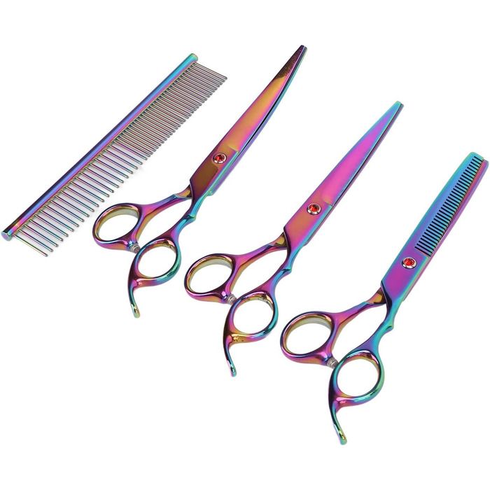 Набір професійних ножиць для грумінгу собак, нержавіюча сталь, для дому та салону