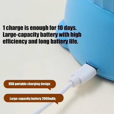 Електричний очищувач лап для собак, мийка для лап, автоматичний, USB, перезаряджається, зелений (блакитний)