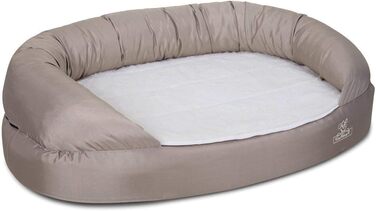 Ортопедичне ліжко для собак Knuffelwuff Jessy з нейлону, розмір M-L, 100x65 см, бежеве