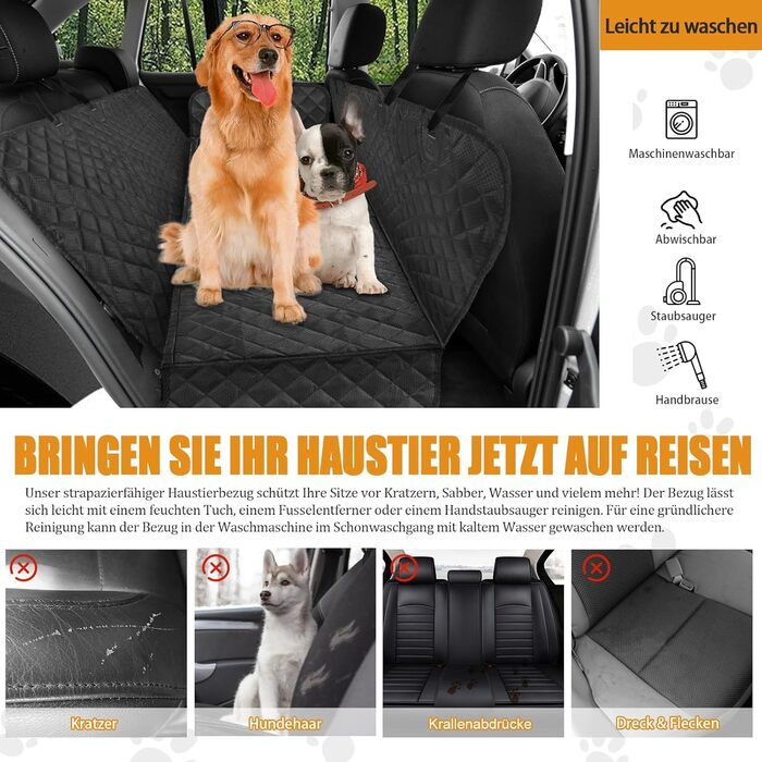 Захисний килимок для собак у автомобіль - Moveland, антиковзаюча, водонепроникна, для авто, вантажівок та SUV