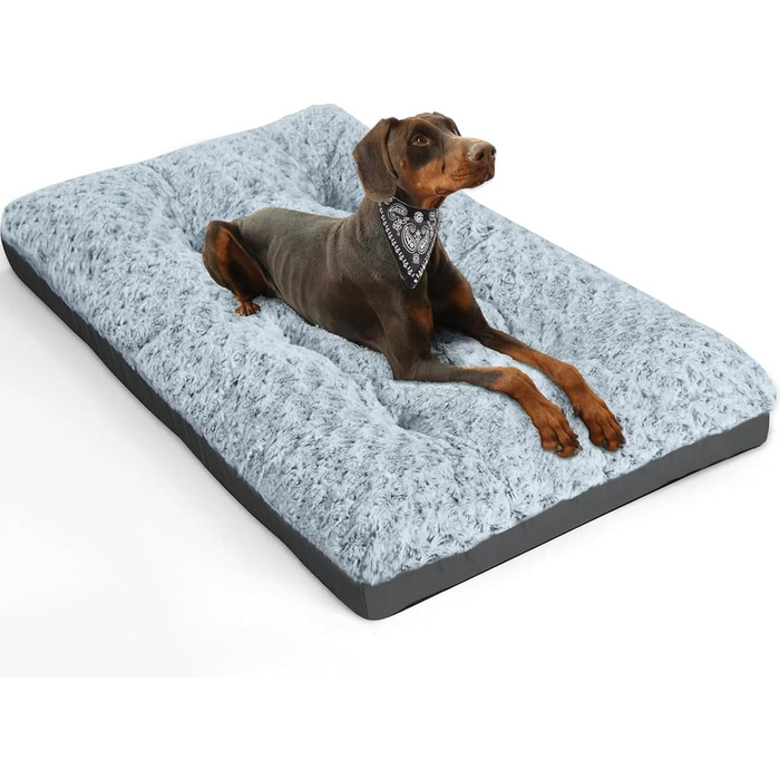 Килимок для собак Alanmond - м'який, водонепроникний, неслизький, дихаючий - сірий, 91 x 58 x 9 см