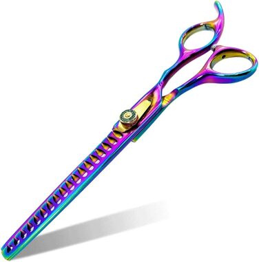 Професійна фен-ножиці для собак, 21 см: розріджуючі та фінішні ножиці для грумінгу тварин