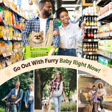 Pawaboo: Сумка-переноска для собак та котів, Outdoor, до 5.5 кг, Квіти + Чорний (Хакі)