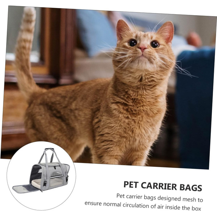 Рюкзак-переноска для тварин JOINPAYA: дихаючий матеріал, сітчасте вікно, регульований ремінь, універсальна сумка для собак та котів на подорожі, кемпінг та прогулянки