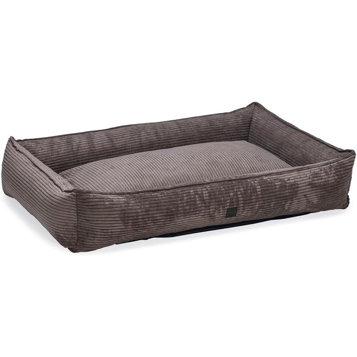 Собаче ліжко Hundebett Lotte Ribbed, коричневе, 120x80x23 см
