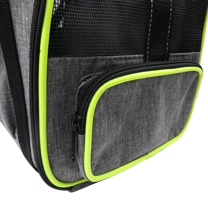 Переноска для котів та собак, м'яка сумка-контейнер для малих і середніх тварин, зелена