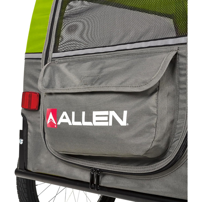 Причіп для велосипеда для собак, розмір M, зелений