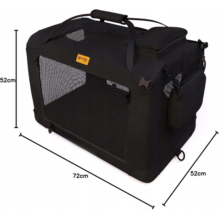 Складаний переноска-сумка для собак PETPROVED, 72x52x52 см