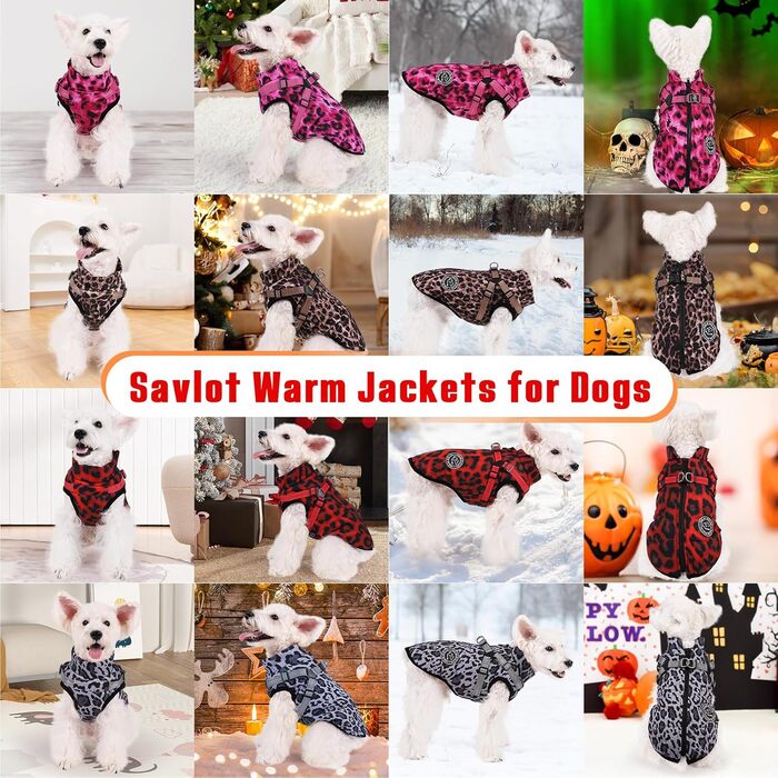 Теплий зимовий одяг для собак Avlot: куртка з флісу, водонепроникна, для холодної погоди (XXL, Коричневий)