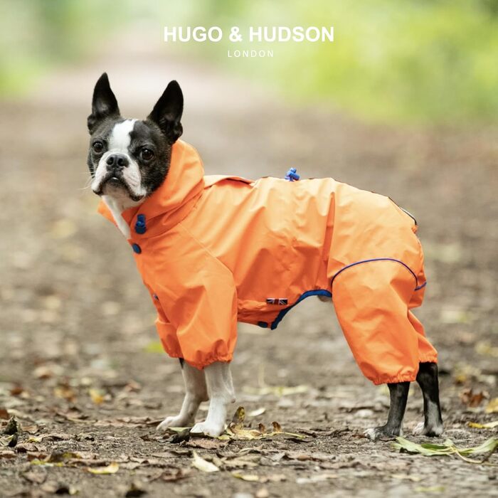 Вітрозахисна куртка для собак Hugo & Hudson, капелюшок, зимовий теплий одяг, помаранчевий, M50