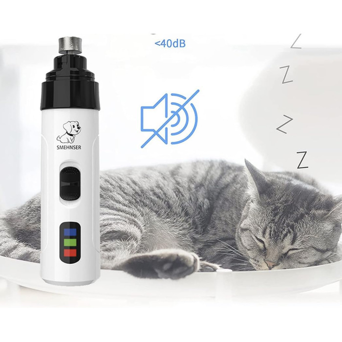 Електричний триммер для собак OrthoTrimmer від SWZEC - безпечний та ефективний для догляду за кігтями вдома (білий)