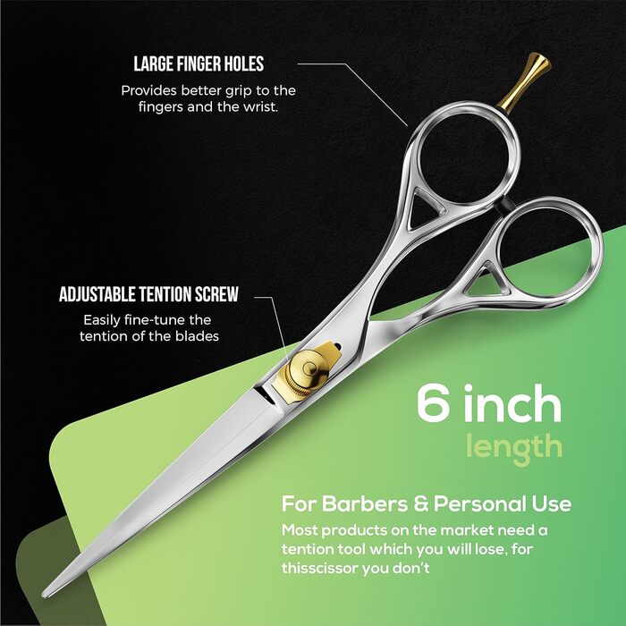 Набір професійних ножиць для стрижки волосся Suvorna 5.5 дюймів (2 шт.) - ножиці для фрізурів, барберські ножиці, ножиці для проріджування