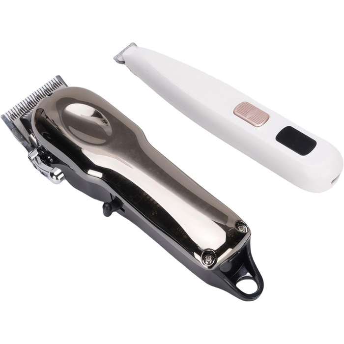 Машинка для стрижки собак Dioche, триммер для кігтів домашніх тварин, бездротовий, тихий набір з LED-дисплеєм для коней, корів, котів, собак, з нержавіючої сталі