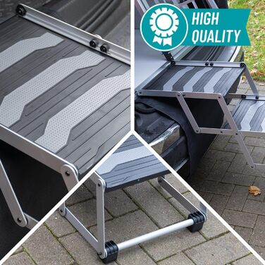 Сходинка для собак VOSS.PET, 4 сходинки, з алюмінію, з килимком, для автомобіля