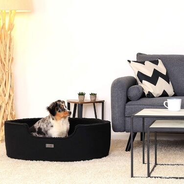 Кругле ліжко для собак та котів Lionto з водовідштовхувальним покриттям, 83x63 см