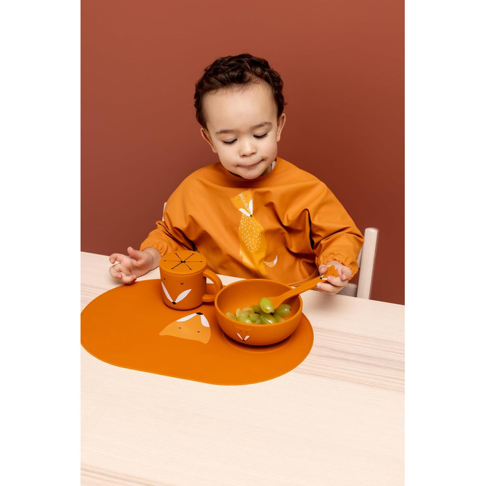 Тарілка для дитячого харчування Trixie Mr. Fox з присоскою, помаранчевий колір
