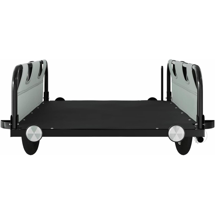 Причіп для велосипеда сірий Oxford, корзина для собак, сталь