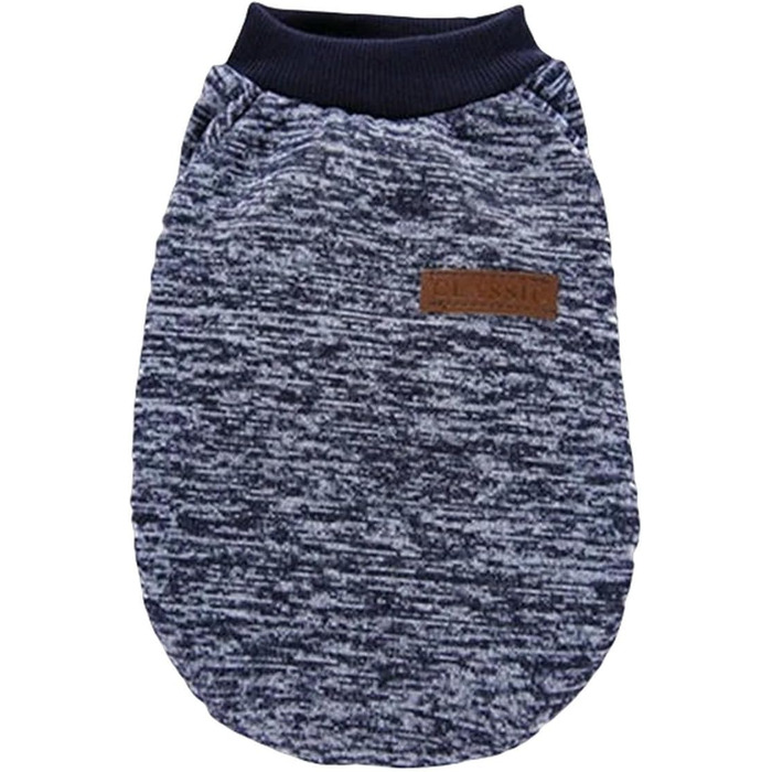 Теплий зимовий одяг для собак: куртка для чихуахуа та мопсів (Морська синя, S)