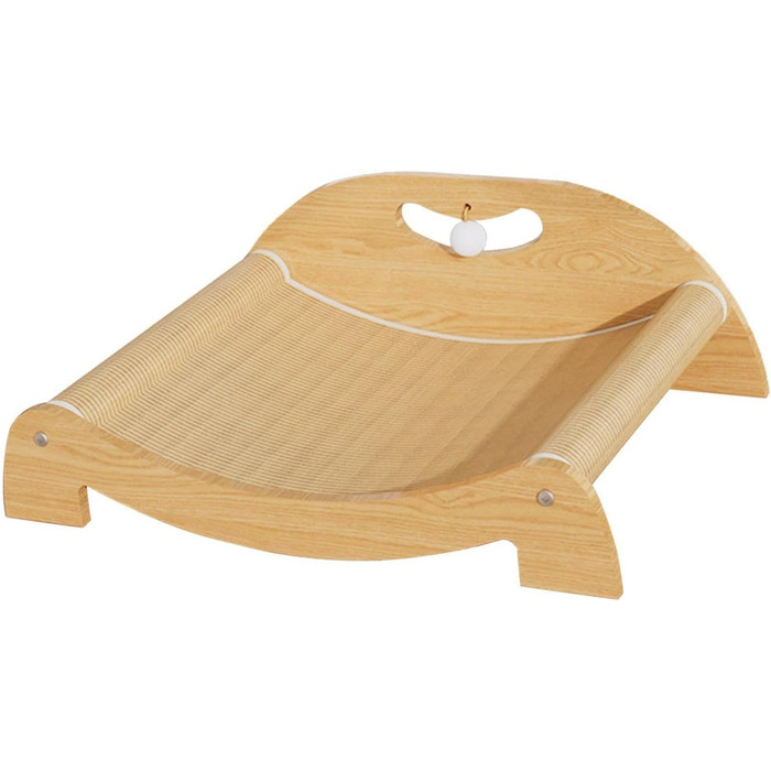 Кігтеточка для котів перfk, лежанка з картону та сизалю, іграшка-м'ячик, для середніх котів