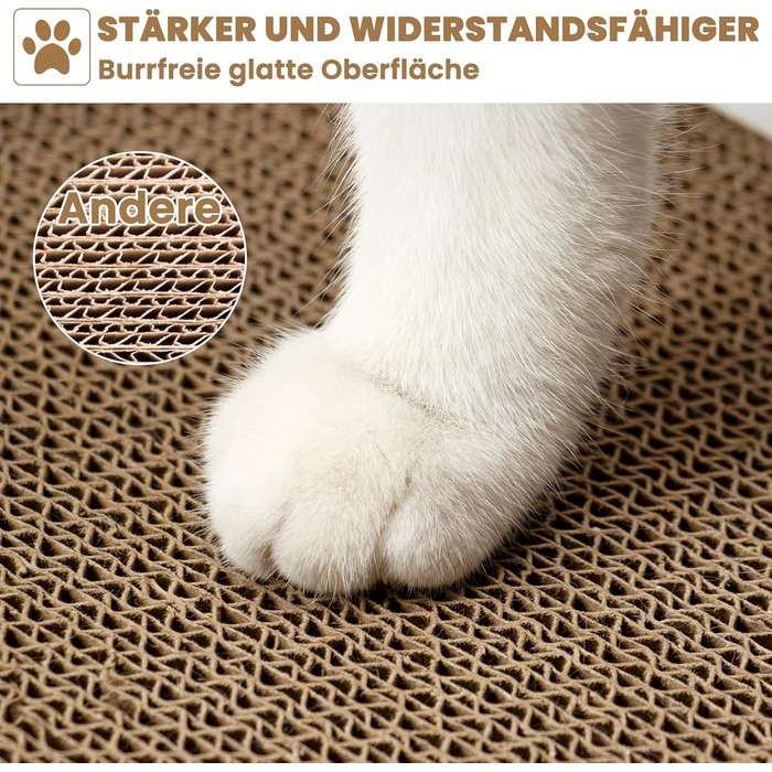 Ycozy Дряпальня для котів з будиночком та 5 дряпальними поверхнями, велика двостороння картонна дряпка для котів, високоякісний змінний картон, міцні котячі меблі