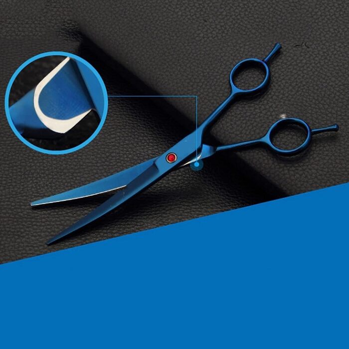 Набір ножиць для грумінгу собак: нержавіюча сталь, прямі та вигнуті моделі