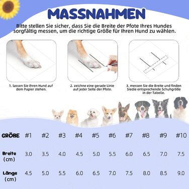 Чоботи для собак Eyein: захист лап влітку, дихаючі, антиковзкі, з регульованими світловідбиваючими смугами, для маленьких, середніх та великих собак, легко одягаються та знімаються (Чорний, Розмір 6), ширина 5.5 см