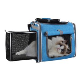 Рюкзак для собак на велосипеді: зручний перенос тварин під час прогулянок та подорожей | Рюкзак-переноска для собак з вентиляцією, регульованою ручкою, велика місткість, стабільний дизайн