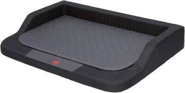 Ортопедичне ліжко для собак MEDICO Standard - чорне з сірим (L 75x50 см)