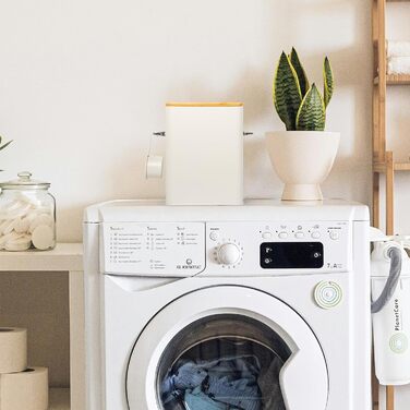 Контейнер для порошку GREELUE 6.5L з дозатором, коробка для миючого засобу, контейнер для корму, ящик для зберігання печива, кавових зерен, корму для тварин (Бежевий)