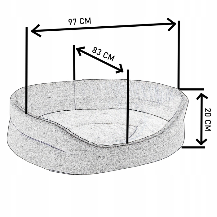 Лежак-манеж для собак STANDARD XL CLAW з хутряним покриттям