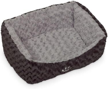 Ліжко для собак Nobby Seoli, 75 x 60 x 23 см, темно- / світло-сірий, комфортне, розмір L