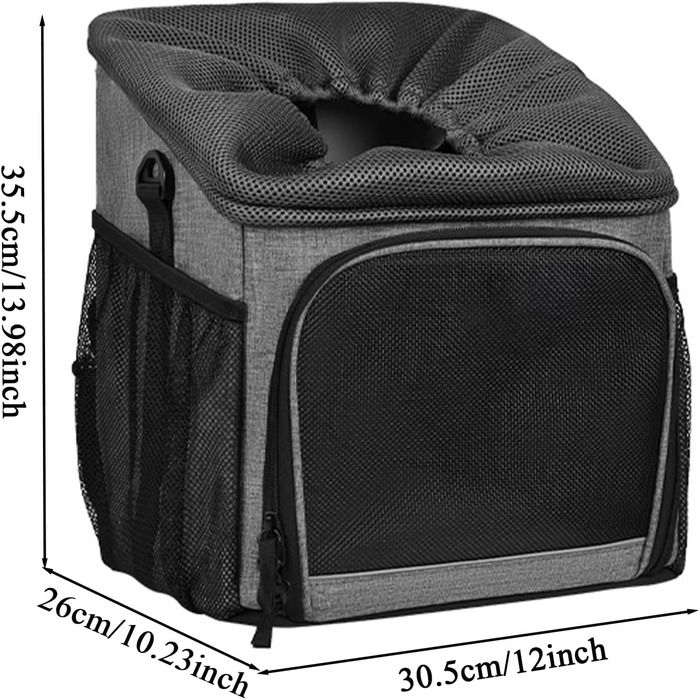Велосипедний кріплення для собак | Кошик для собак на велосипед, знімний кріплення, аксесуари, сумка-переноска, дихаючий матеріал, для походів, кемпінгу