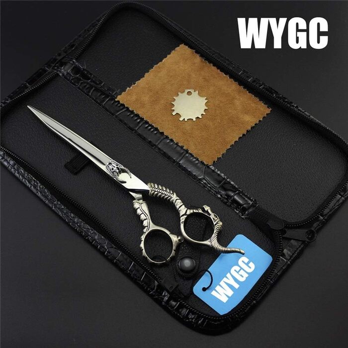 Професійна шерстьрізка для собак WYGC PETS 7.0 дюймів з нержавіючої сталі 440C, для грумінгу собак та котів