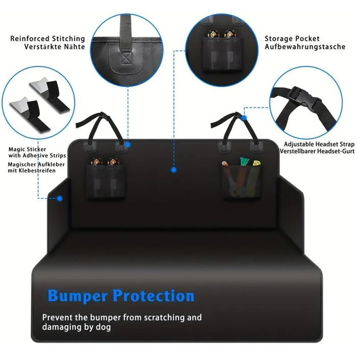 Захист для багажника автомобіля Ford Tourneo Courier 2024-2025: килимок для собак, водовідштовхуючий, стійкий до подряпин