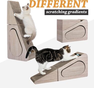 PAWZ Road Когтеточка для великих котів 31×19×71 см, картонна, ігровий комплекс для заточування кігтів та сну
