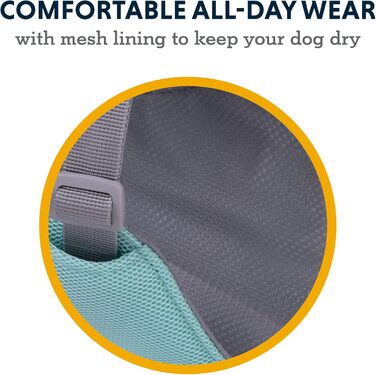 Охолоджувальна шлейка для собак RUFFWEAR Swamp Cooler, регульована, легка, з ручкою, для бігу, для спеки, дві петлі для повідця, зелена, розмір S (56-69 см)