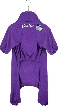 Полотенце для собак Mikki Doodes, XL, фіолетове, з мікрофібри, швидковисихаюче, для кудрявої шерсті