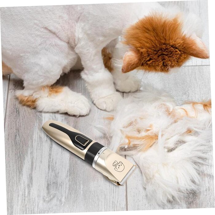 Електричний собачий триммер SOIMISS з титановими керамічними лезами. Безшумна машинка для грумінгу собак та котів. Для догляду за вухами, обличчям та тілом.