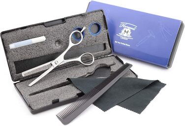 Набір професійних перукарських ножиць Haryali London - 6 дюймів (перукарські та філірувальні ножиці) рожевого кольору для жінок, чоловіків, дітей та домашніх тварин