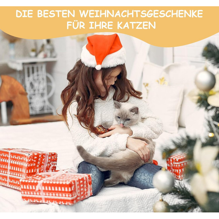 Інтерактивна іграшка для котів Hengsong: 3 шт. у наборі, з пір'ям, дзвоником, м'ячиком. Розвиваюча іграшка для котів, для самостійної гри, кольорова, сучасний дизайн